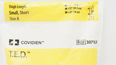 Covidien 3071LF T.E.D. Anti-Embolism Stockings Thigh Length Small Short (x)